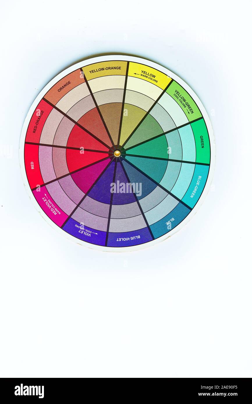 hair colour chart wheel