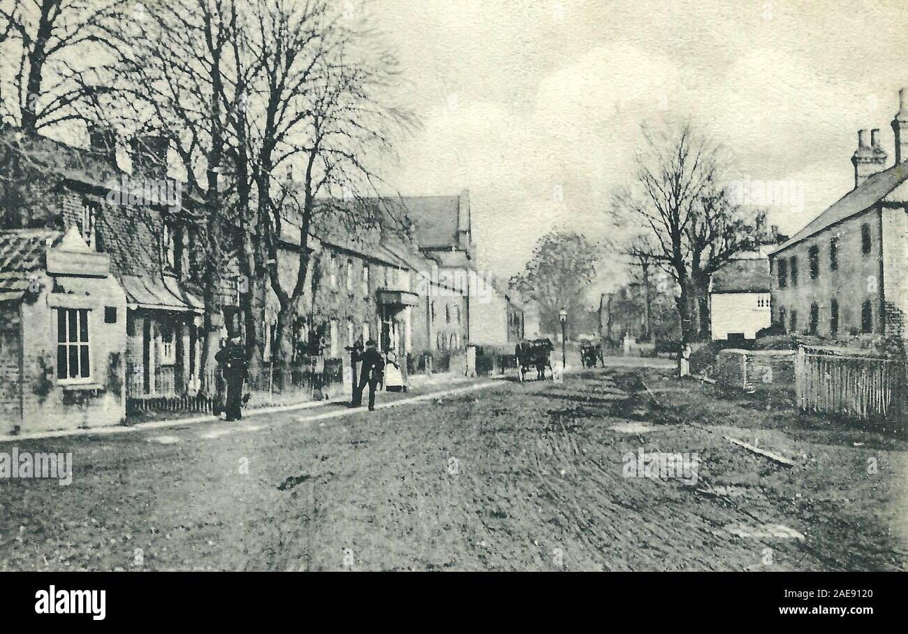High street Arlesey 1909 Stock Photo Alamy