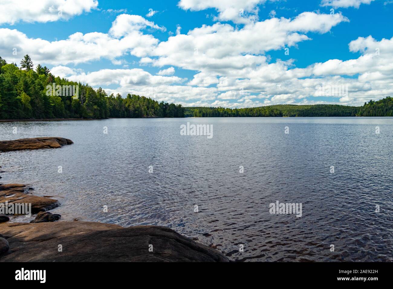 The Boos Rocks Images Scenic view of Rock Lake from Booths Rock Stock Photo - Alamy