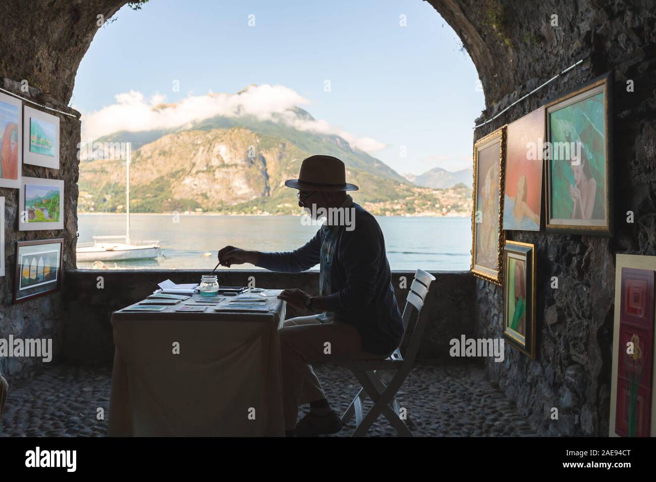 Old sea man painting hi-res stock photography and images - Alamy