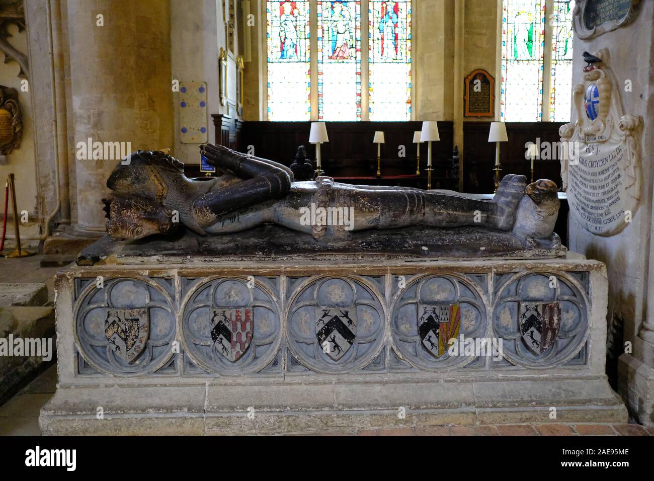 Tomb of John de Nowers, Christ Church Cathedral, Christ Church College Oxford University,  UK Stock Photo