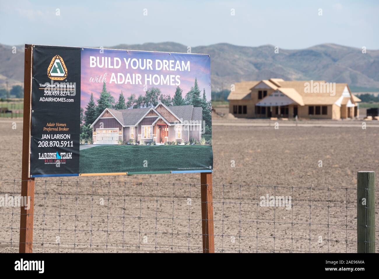 New subdivision outside Emmett, Idaho Stock Photo Alamy