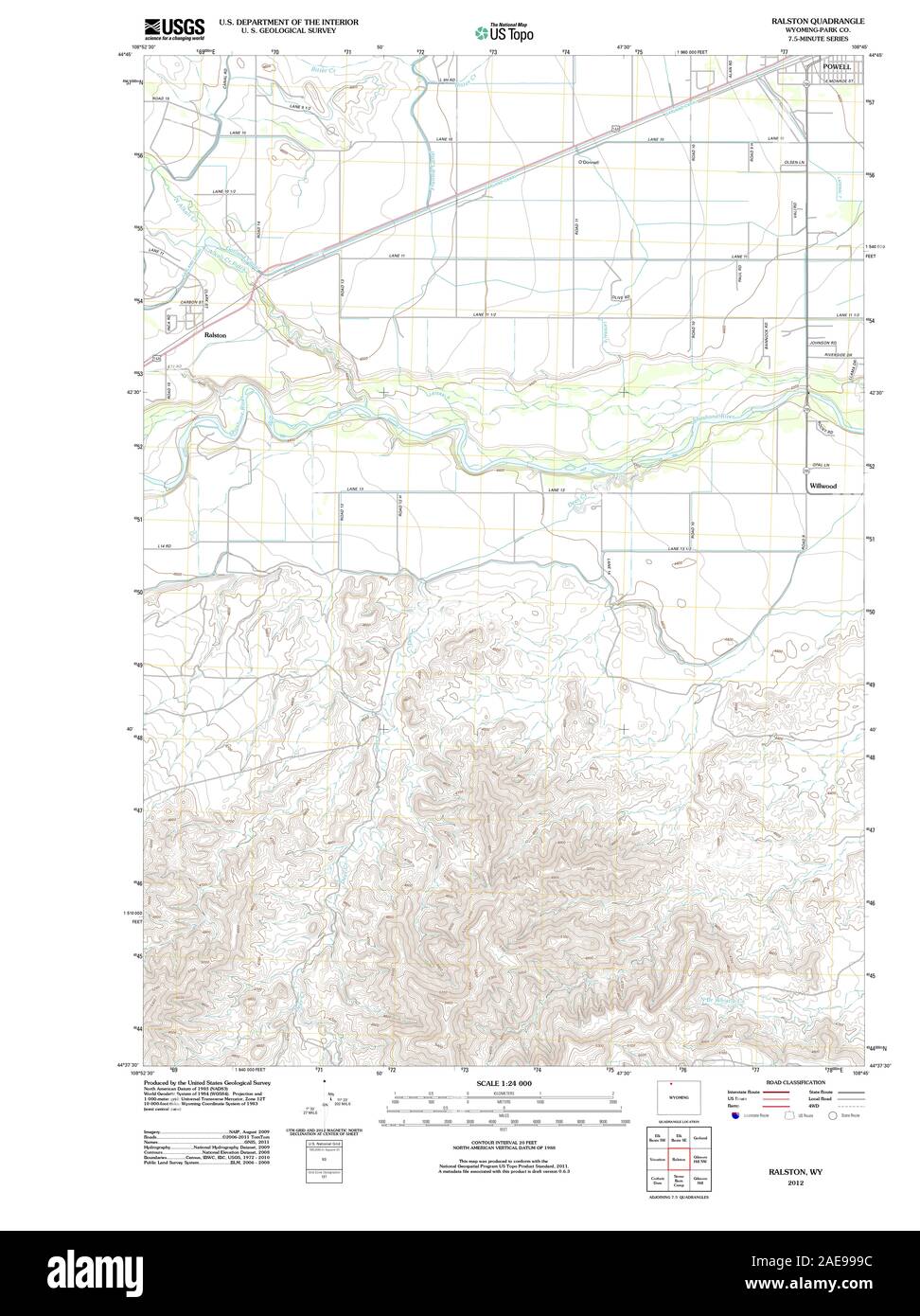 Map of ralston hires stock photography and images Alamy