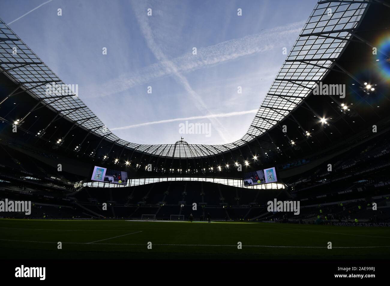 LONDON, ENGLAND - DECEMBER 7TH General view of the venue during the Premier League match between Tottenham Hotspur and Burnley at White Hart Lane, London on Saturday 7th December 2019. (Credit: Ivan Yordanov | MI News ) Photograph may only be used for newspaper and/or magazine editorial purposes, license required for commercial use Credit: MI News & Sport /Alamy Live News Stock Photo