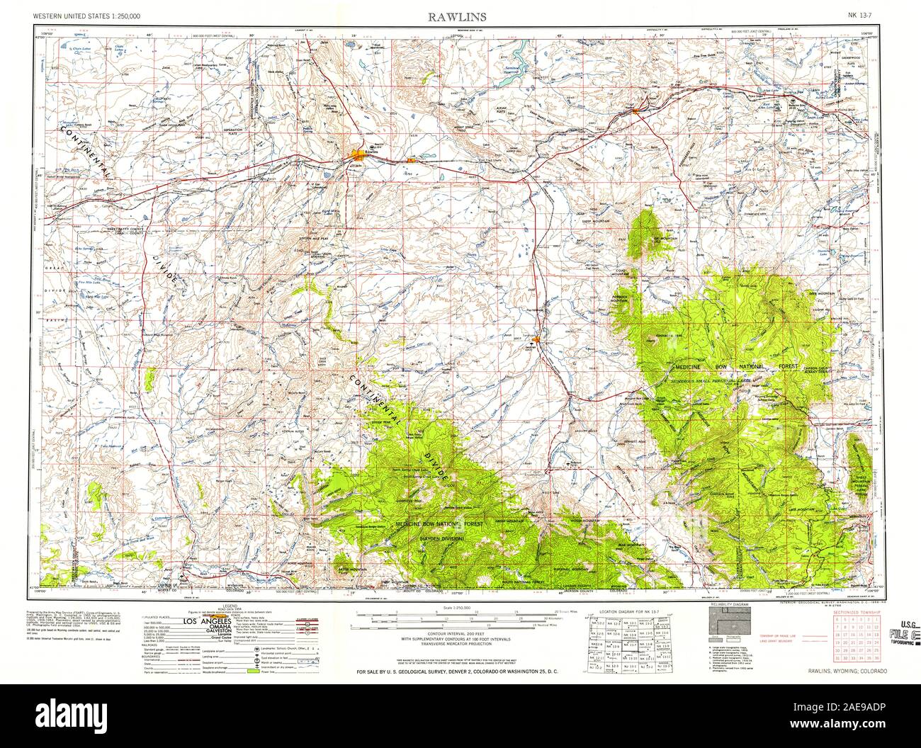 Map of rawlins hires stock photography and images Alamy