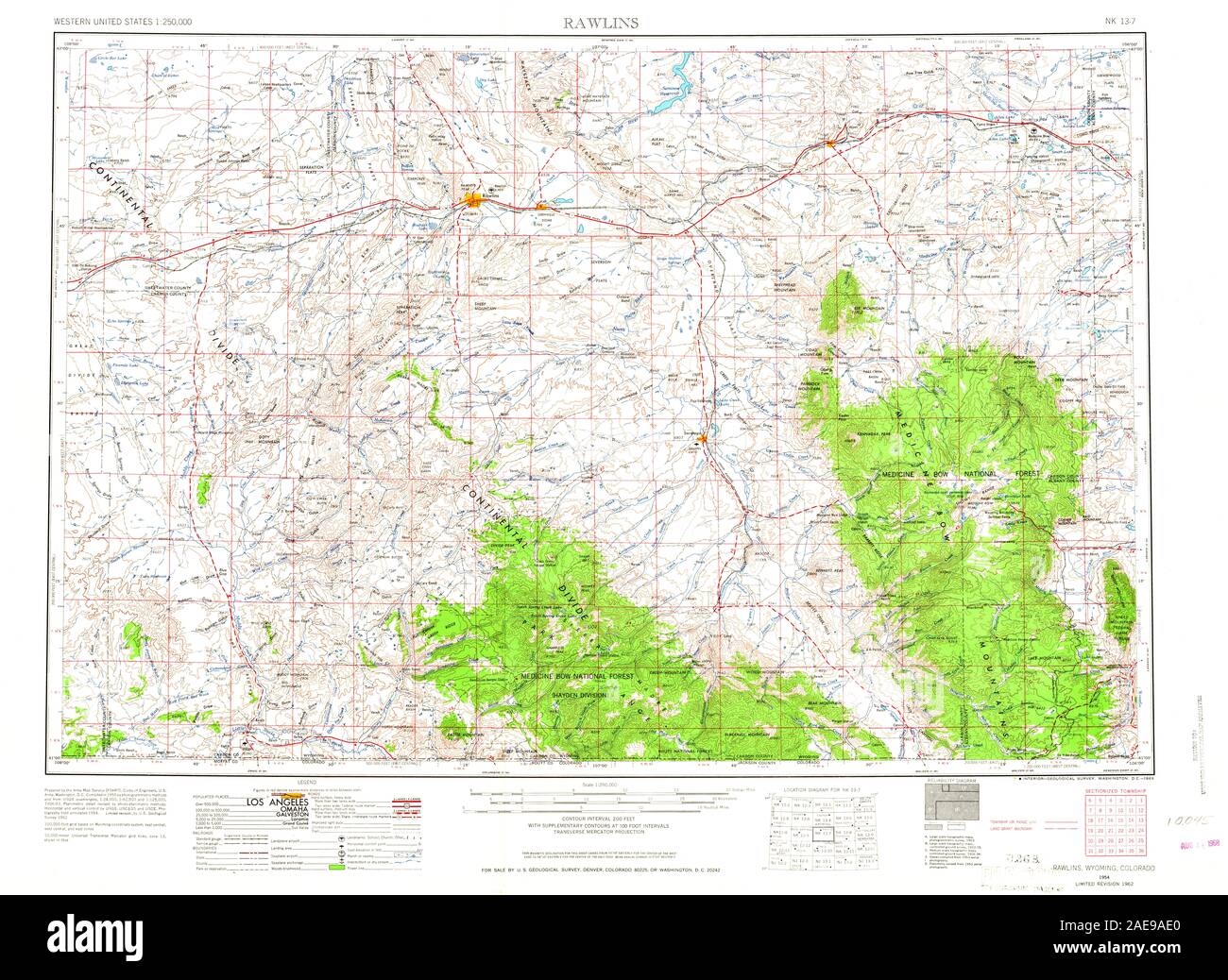 Map of rawlins hires stock photography and images Alamy