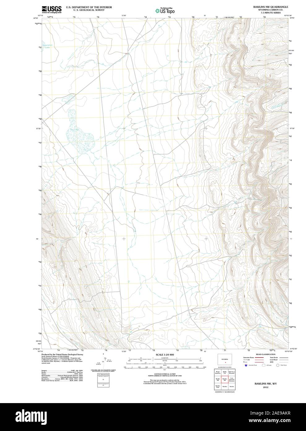 Map of rawlins hires stock photography and images Alamy