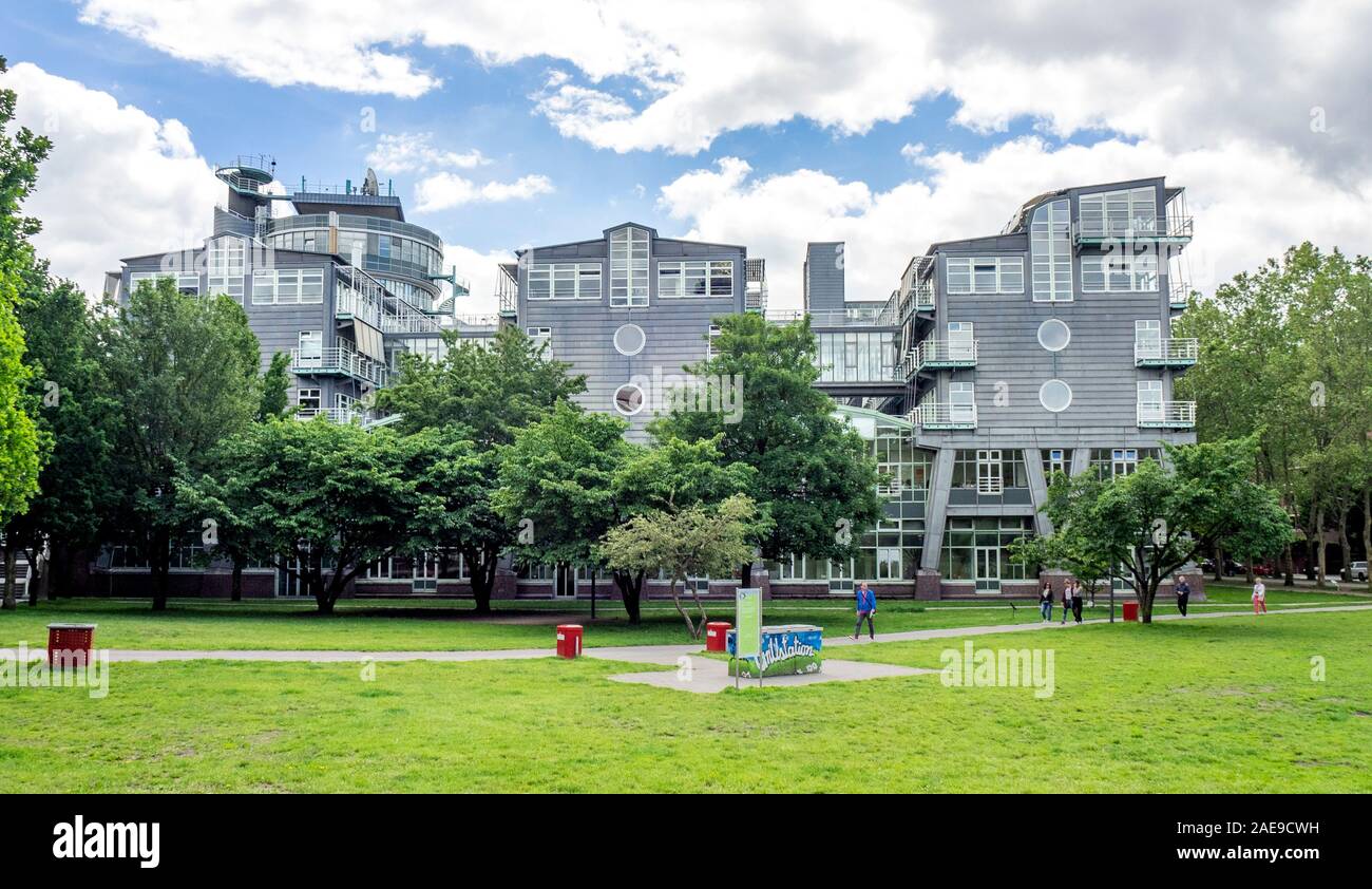 Residential apartments by Michelwiese park in Neustadt Hamburg Germany