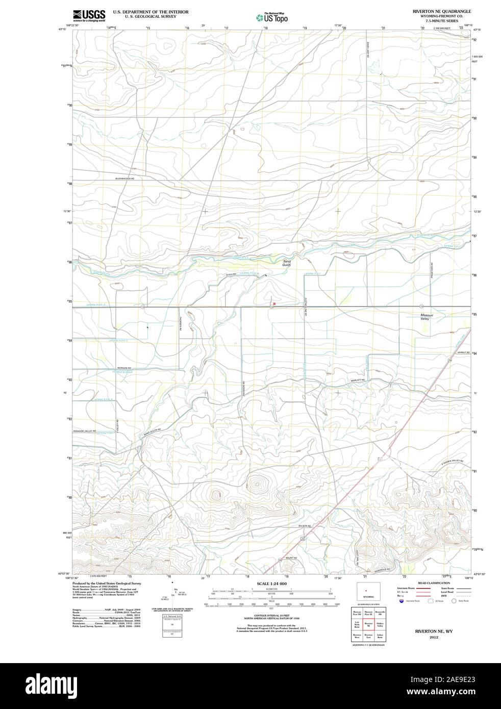 Map of riverton hires stock photography and images Alamy