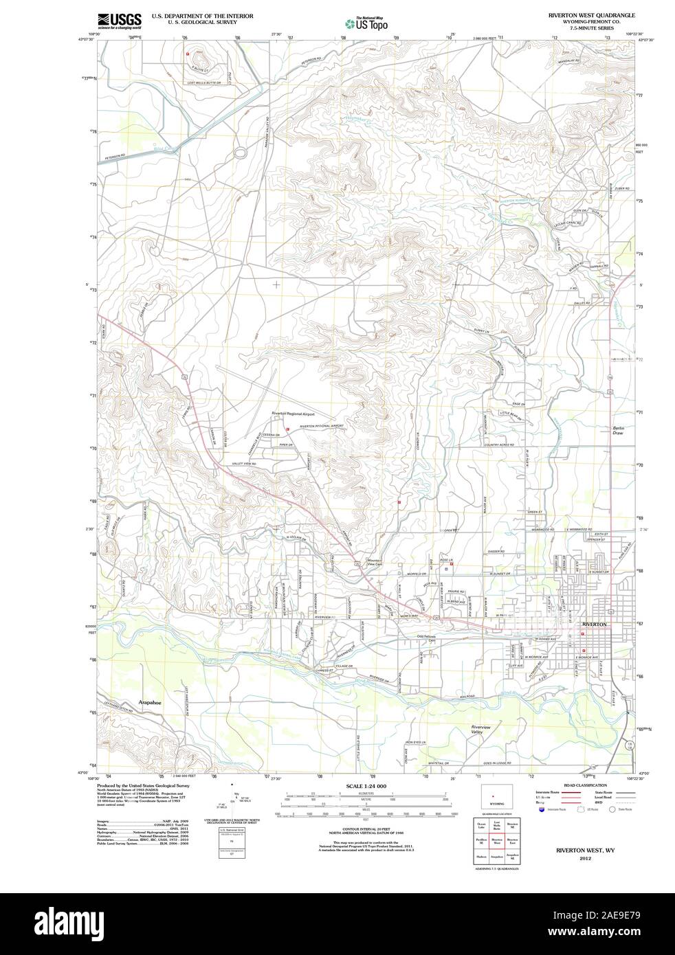 Map of riverton hires stock photography and images Alamy