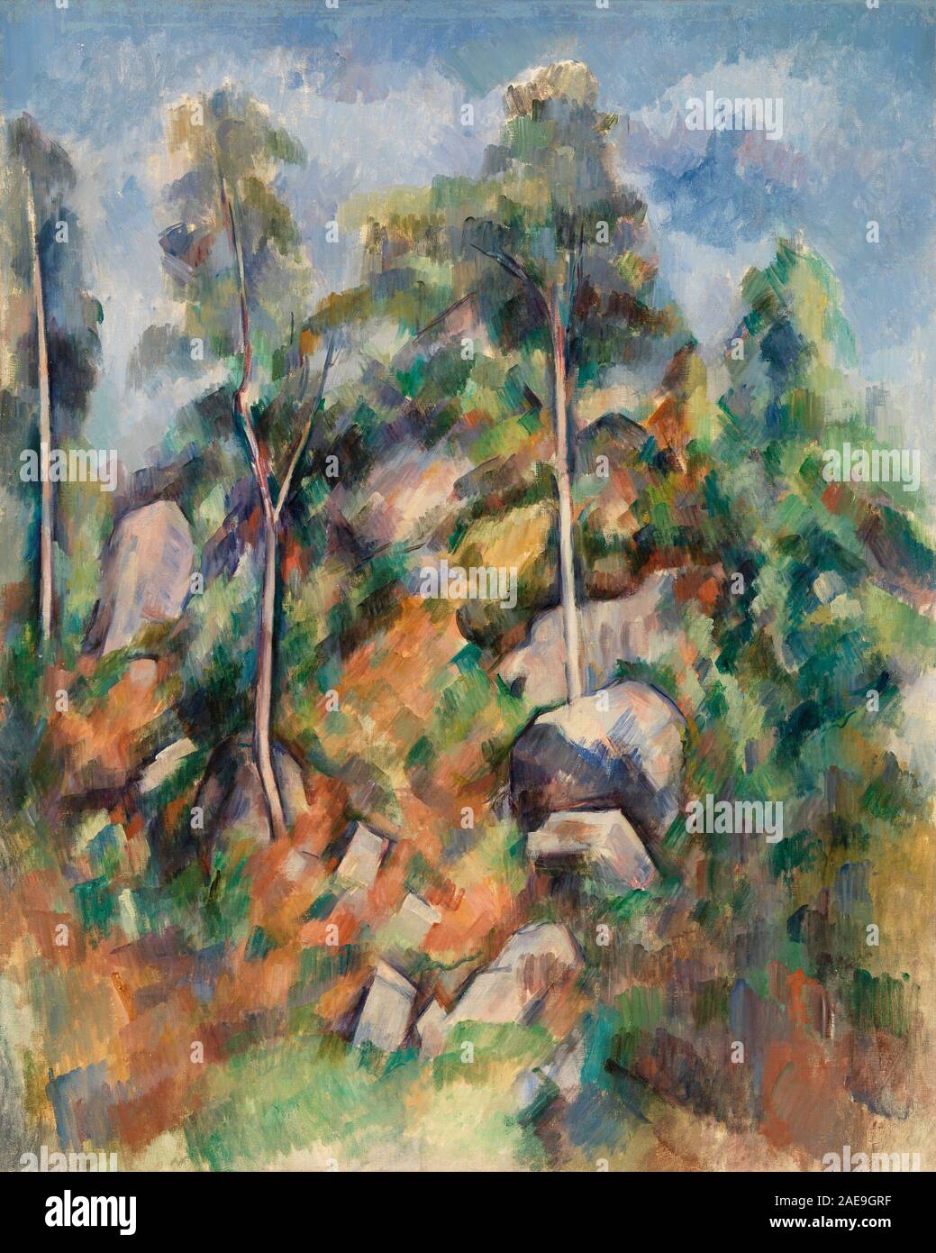 Vintage Paul Cezanne painting artwork Stock Photo