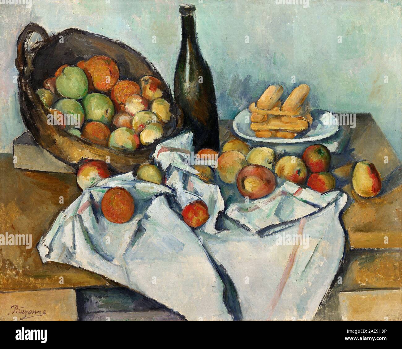 Vintage Paul Cezanne painting artwork Stock Photo