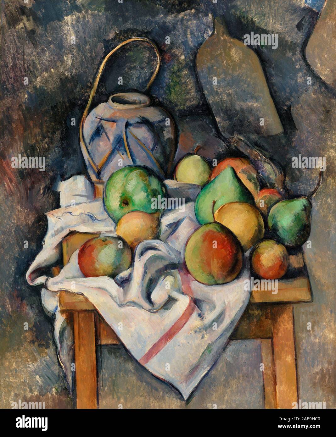Vintage Paul Cezanne painting artwork Stock Photo