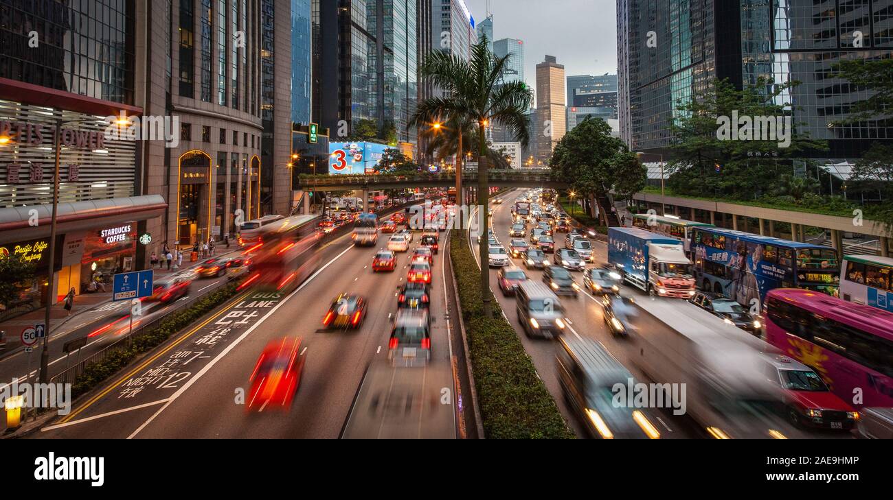 Peak Hour Traffic Hon Kong Showing Movement Stock Photo Alamy peak-hour-traffic-hon-kong-showing-movement-stock-photo-alamy