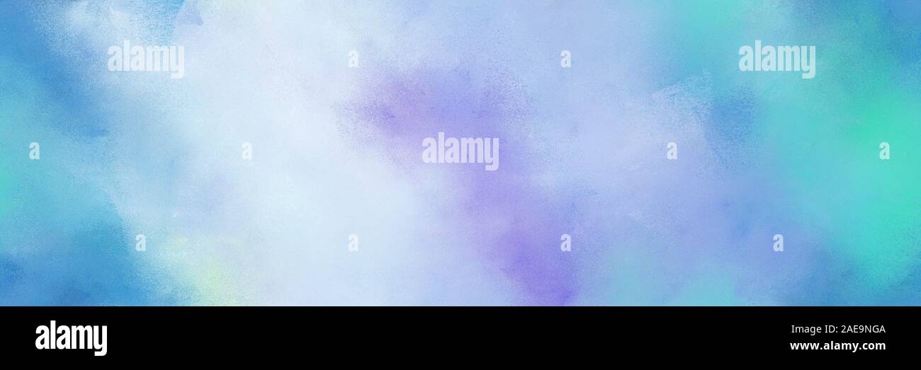 light blue, light steel blue and medium turquoise color painted banner ...