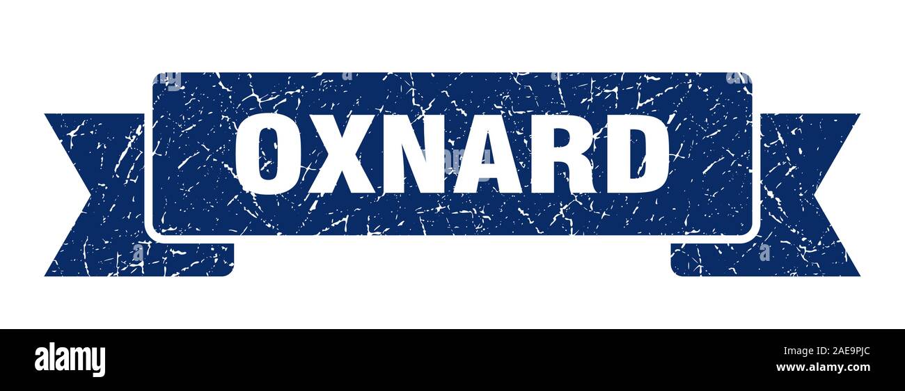 Oxnard ribbon. Blue Oxnard grunge band sign Stock Vector Image & Art ...