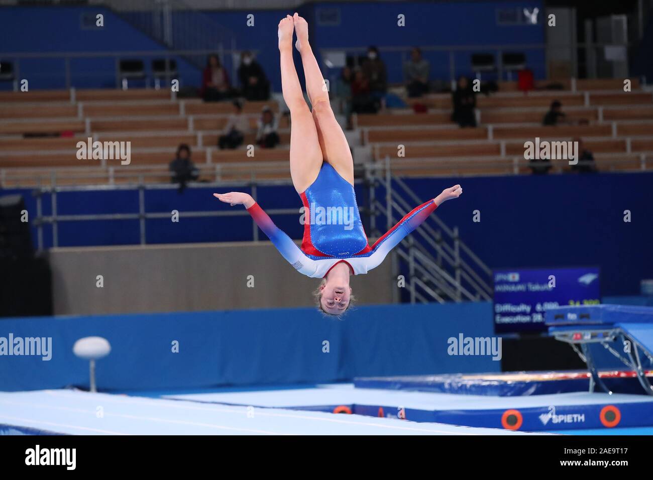 Tokyo, Japan. 6th Dec, 2019. Surman Megan (GBR) Trampoline : 27th FIG Trampoline Gymnastics World Age Group Competitions Women's Tumbling (ages of 17-21) Final at Ariake Gymnastics Centre in Tokyo, Japan . Credit: YUTAKA/AFLO SPORT/Alamy Live News Stock Photo