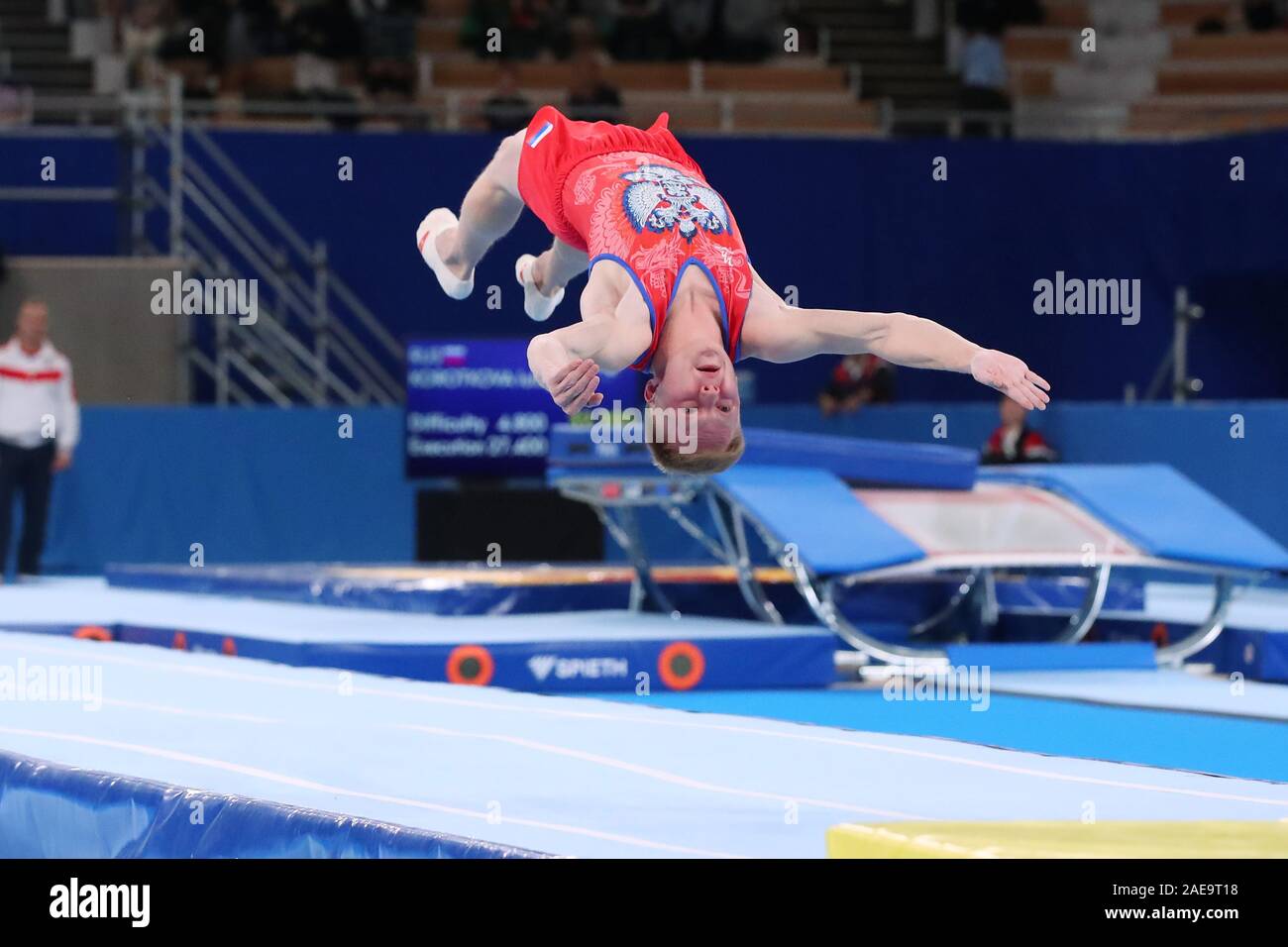 Tokyo Japan 6th Dec 2019 Lenin Nikita Rus Trampoline 27th Fig Trampoline Gymnastics World Age Group Competitions Men S Tumbling Ages Of 17 21 Final At Ariake Gymnastics Centre In Tokyo Japan