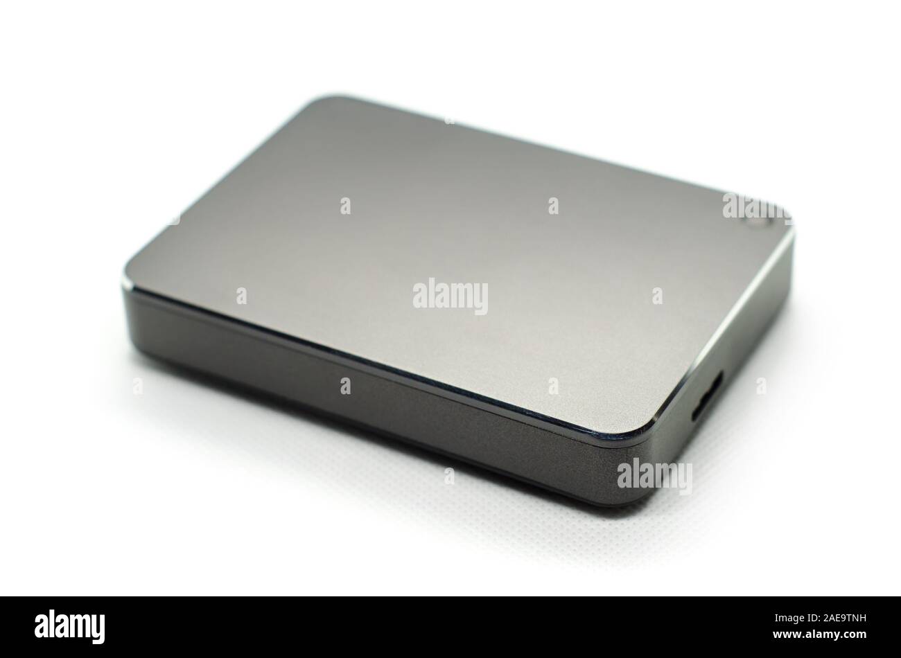 external hard drive isolated on a white background Stock Photo