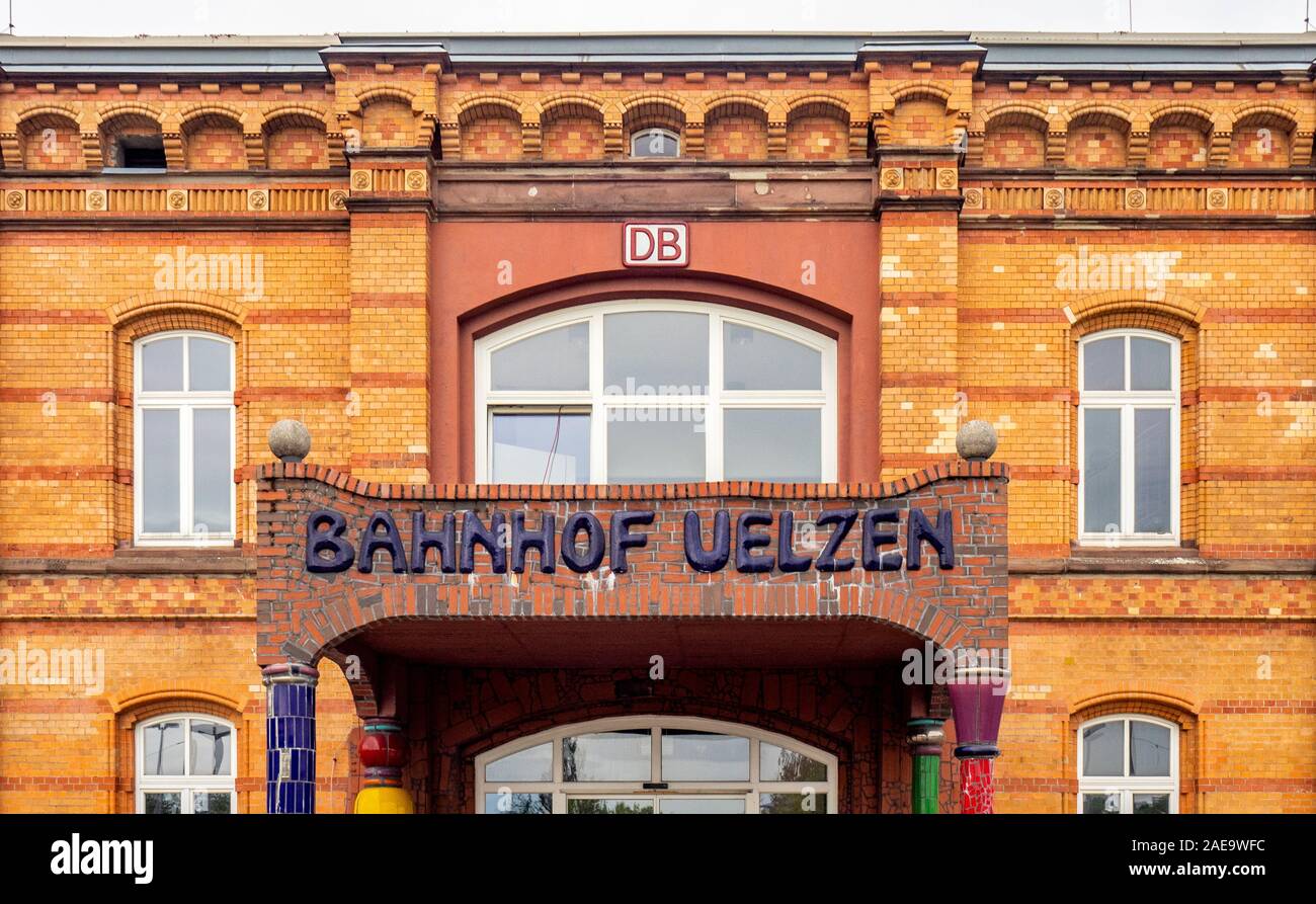 Bahnhof Uelzen railway station renovated by architect Friedensreich ...