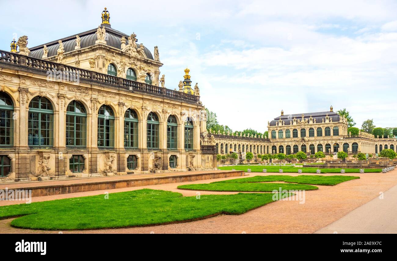 Dresdner Zwinger palace court museum and orangery in Altstadt Dresden Saxony Germany. Stock Photo