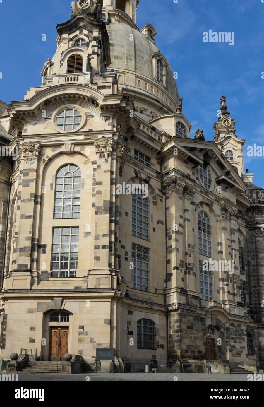 Frauenkirche Church of Our Lady Platz Neumarkt Newmarket Altstadt Dresden Saxony Germany. Stock Photo
