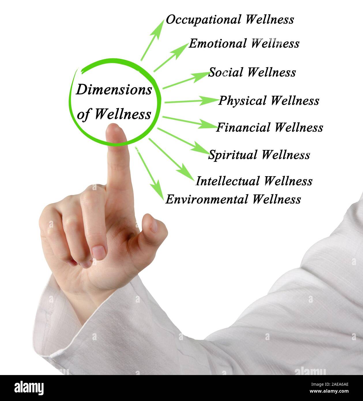 Dimensions of Wellness Stock Photo Alamy