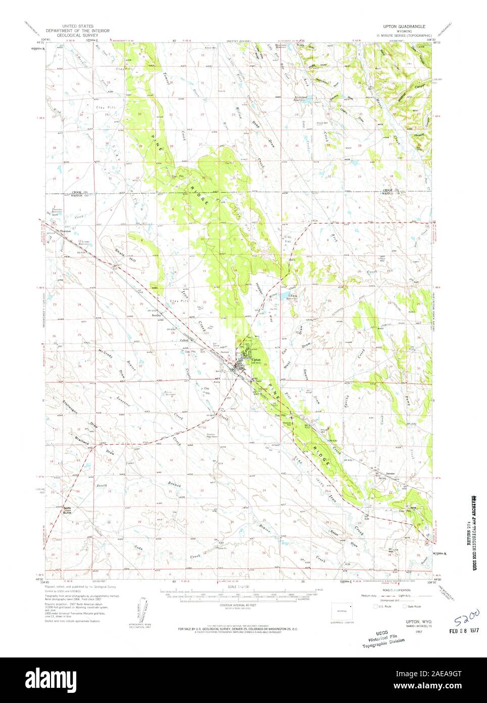 WY Upton 342287 1957 62500 Restoration Stock Photo Alamy