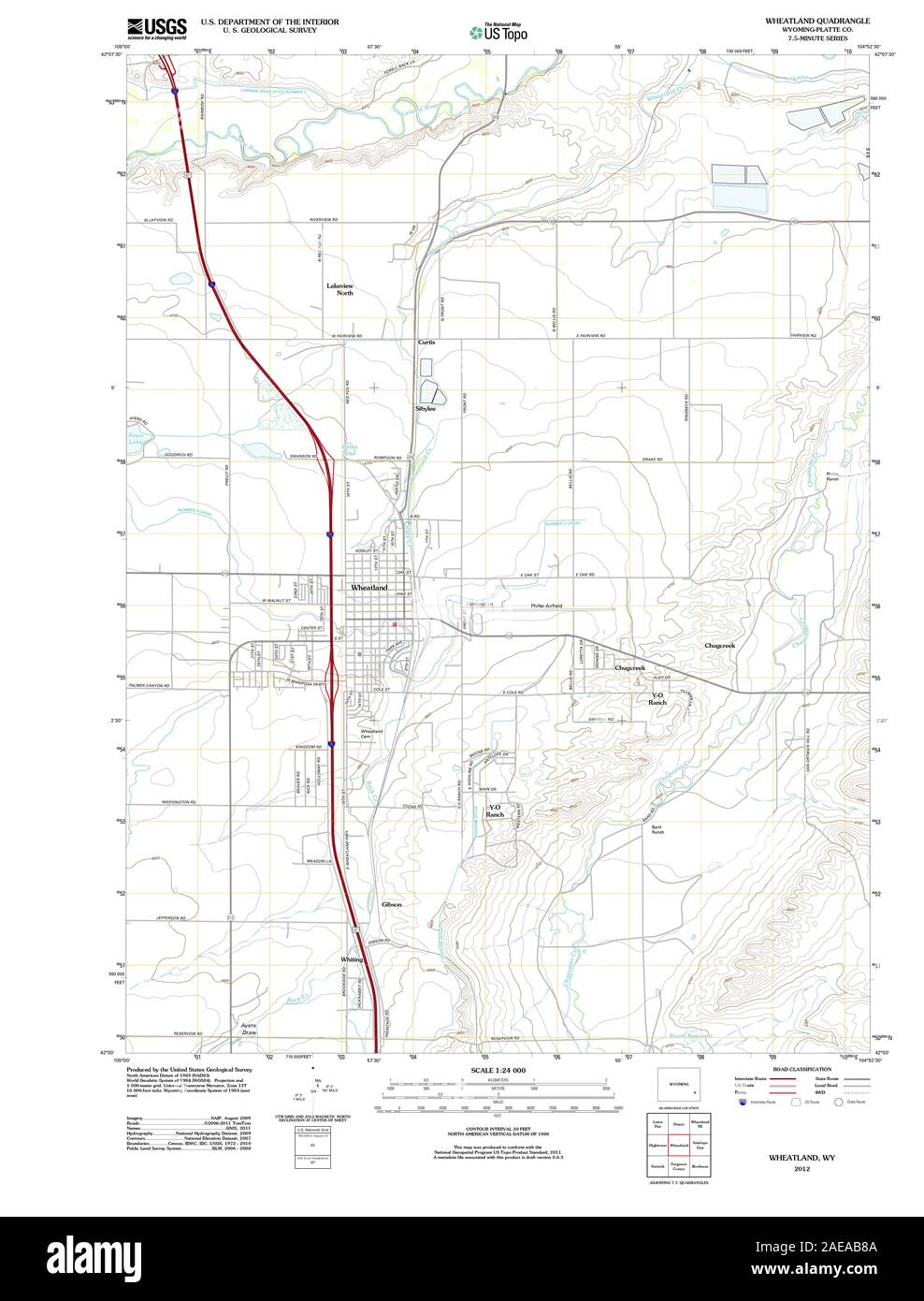 Map of wheatland Cut Out Stock Images & Pictures Alamy