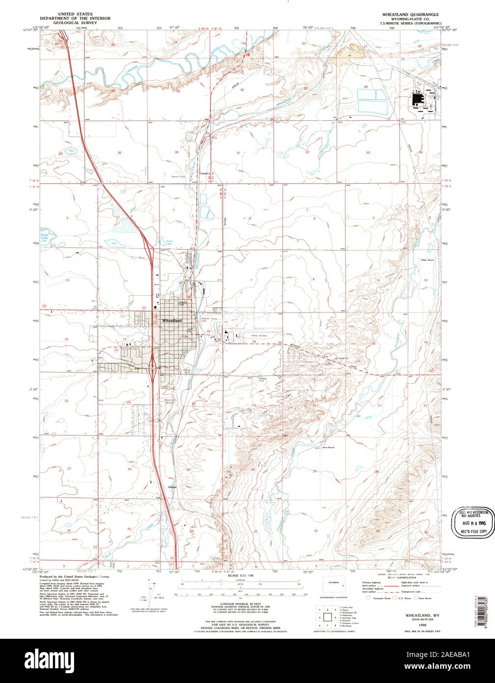 Map of wheatland Cut Out Stock Images & Pictures Alamy
