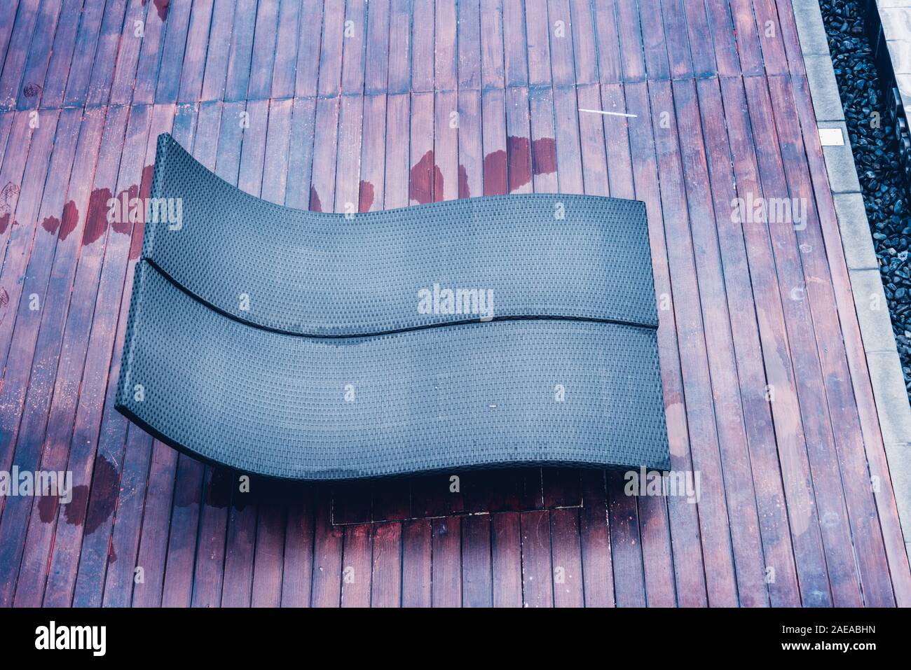 Top view of chair near swimming pool Stock Photo Alamy