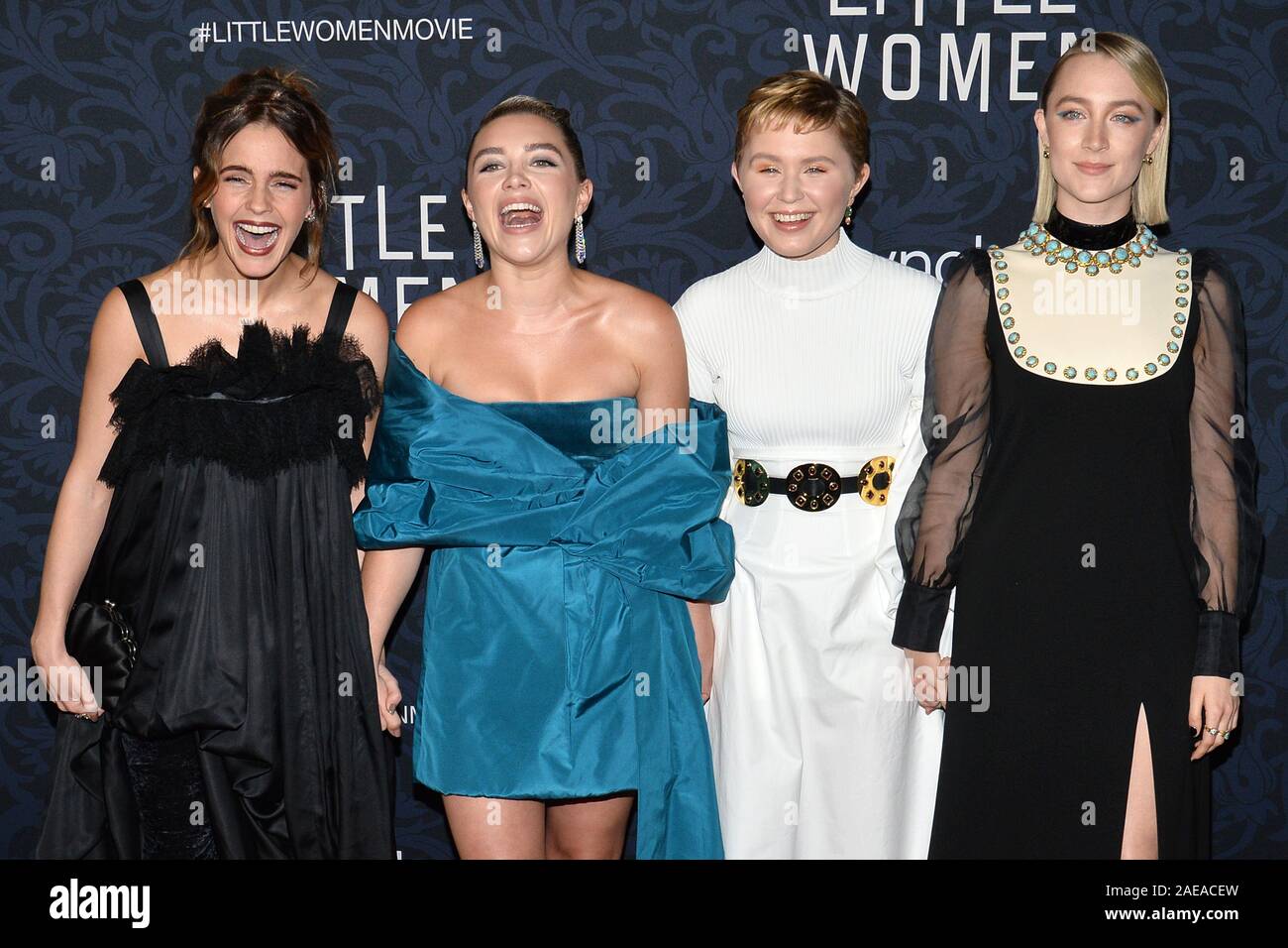 (L-R) Actors Emma Watson, Florence Pugh, Eliza Scanlen and Saoirse