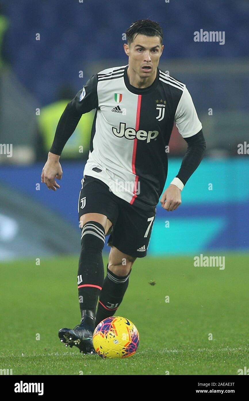 Rome, Italy. 07th Dec, 2019. Rome, Italy - December 7, 2019: CR7 CRISTIANO  RONALDO (JUVENTUS) in action during the Italian Serie A football match SS  Lazio vs FC Juventus, at Olympic Stadium