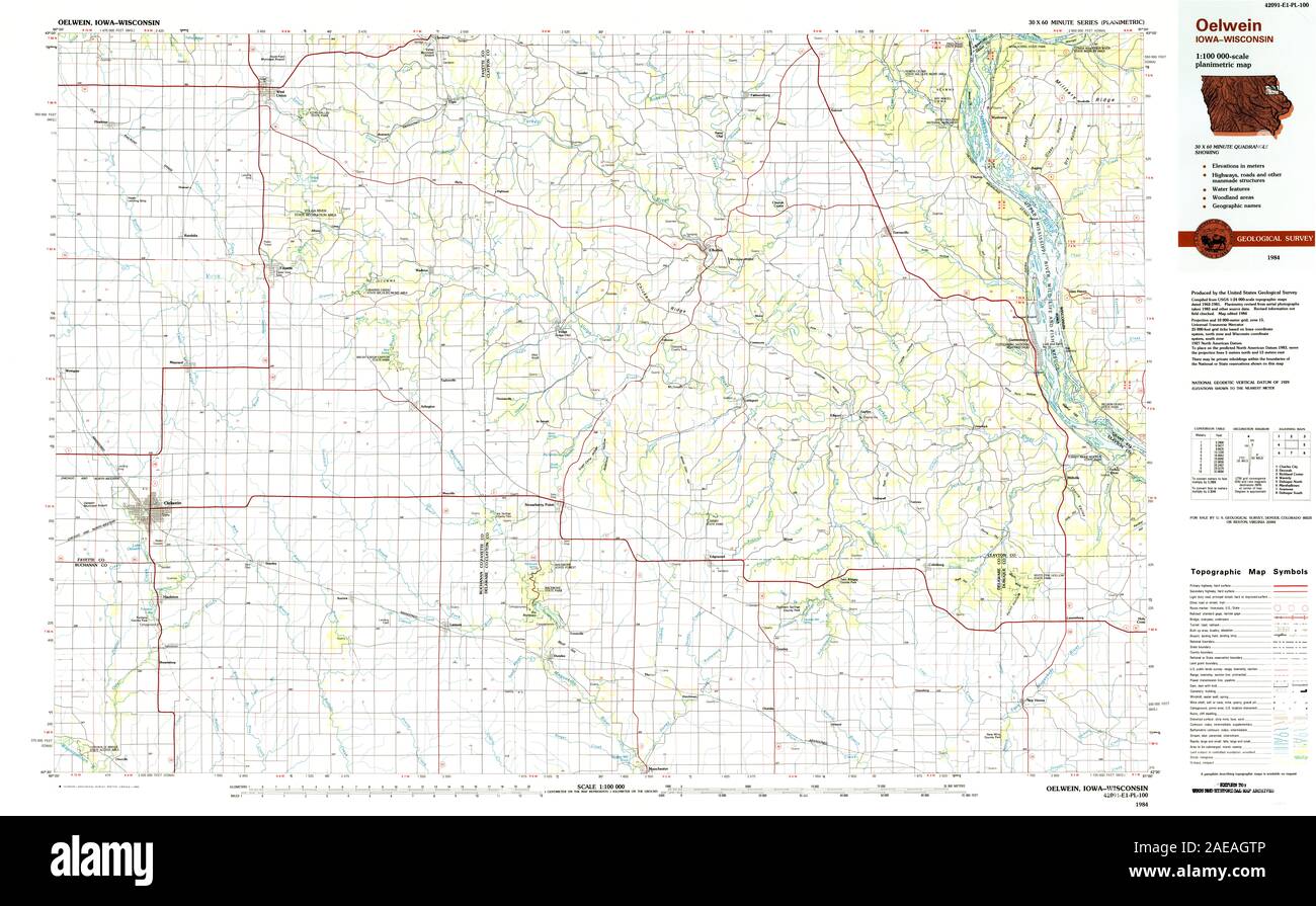 Map of oelwein Cut Out Stock Images & Pictures Alamy