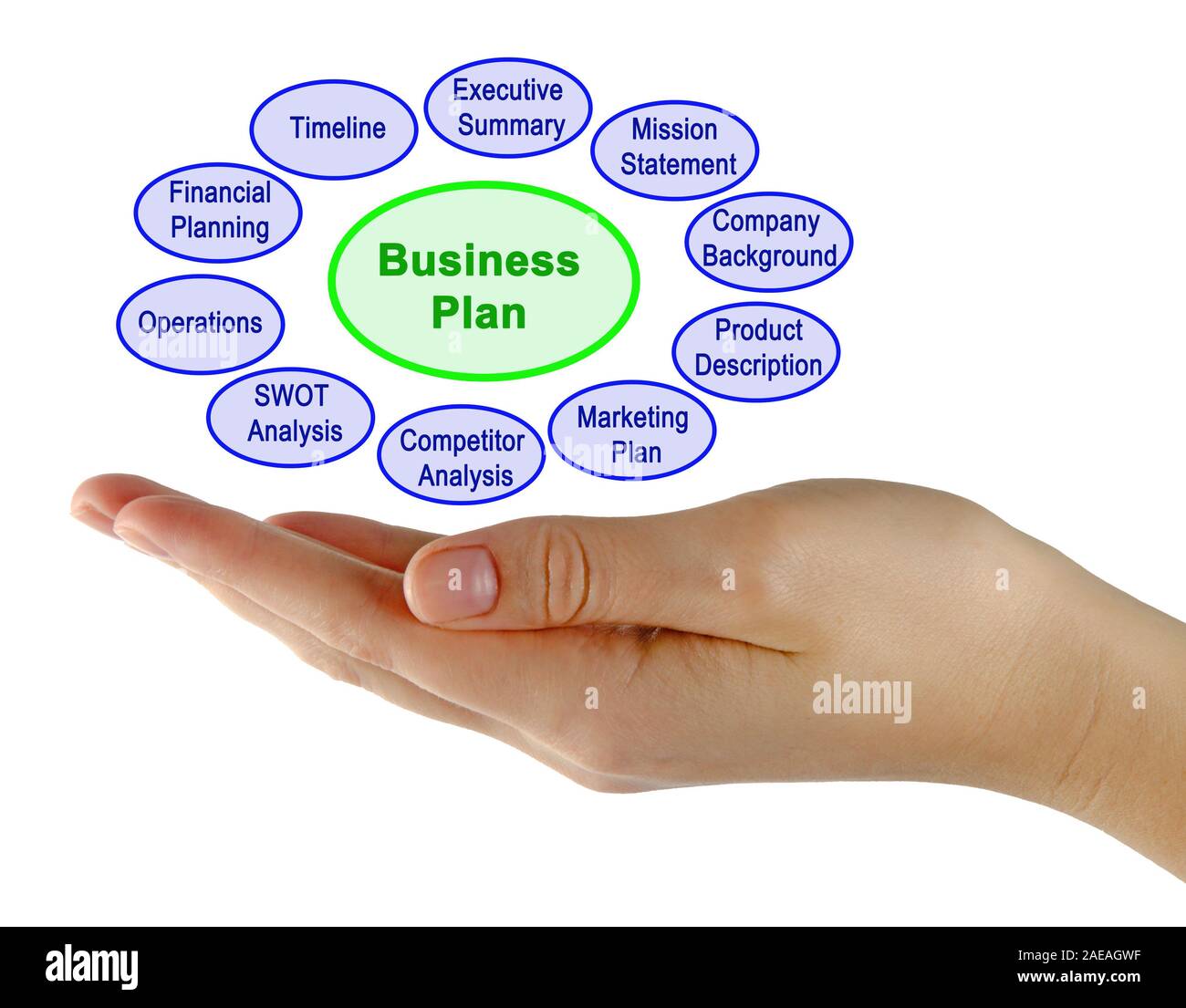 Ten Components of Business Plan Stock 