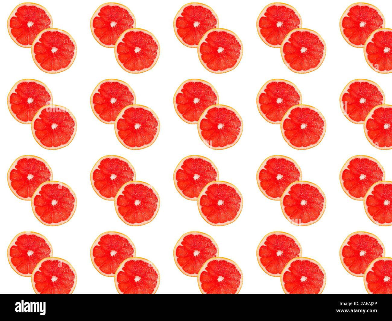 Seamless photo pattern of grapefruit slices on a white background ...