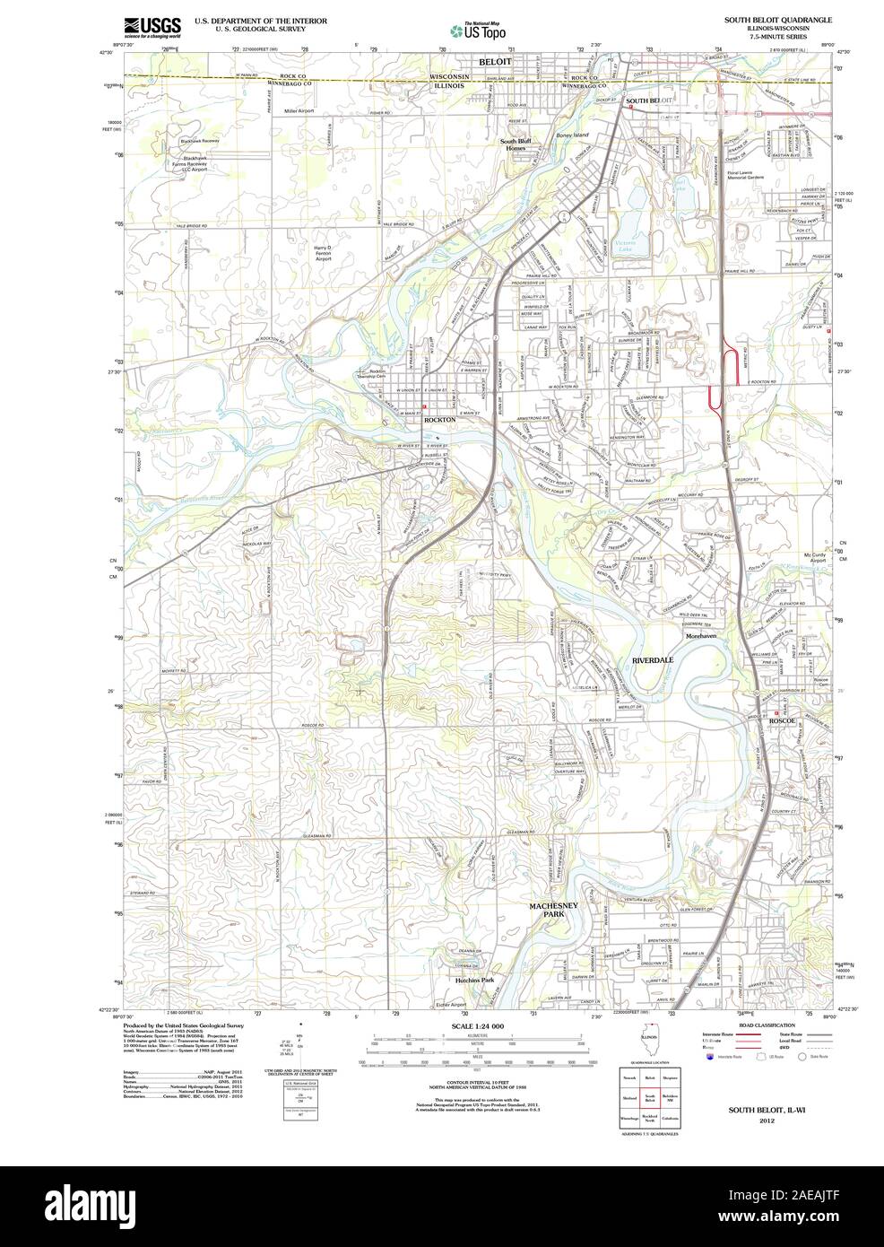 Map of beloit hires stock photography and images Alamy