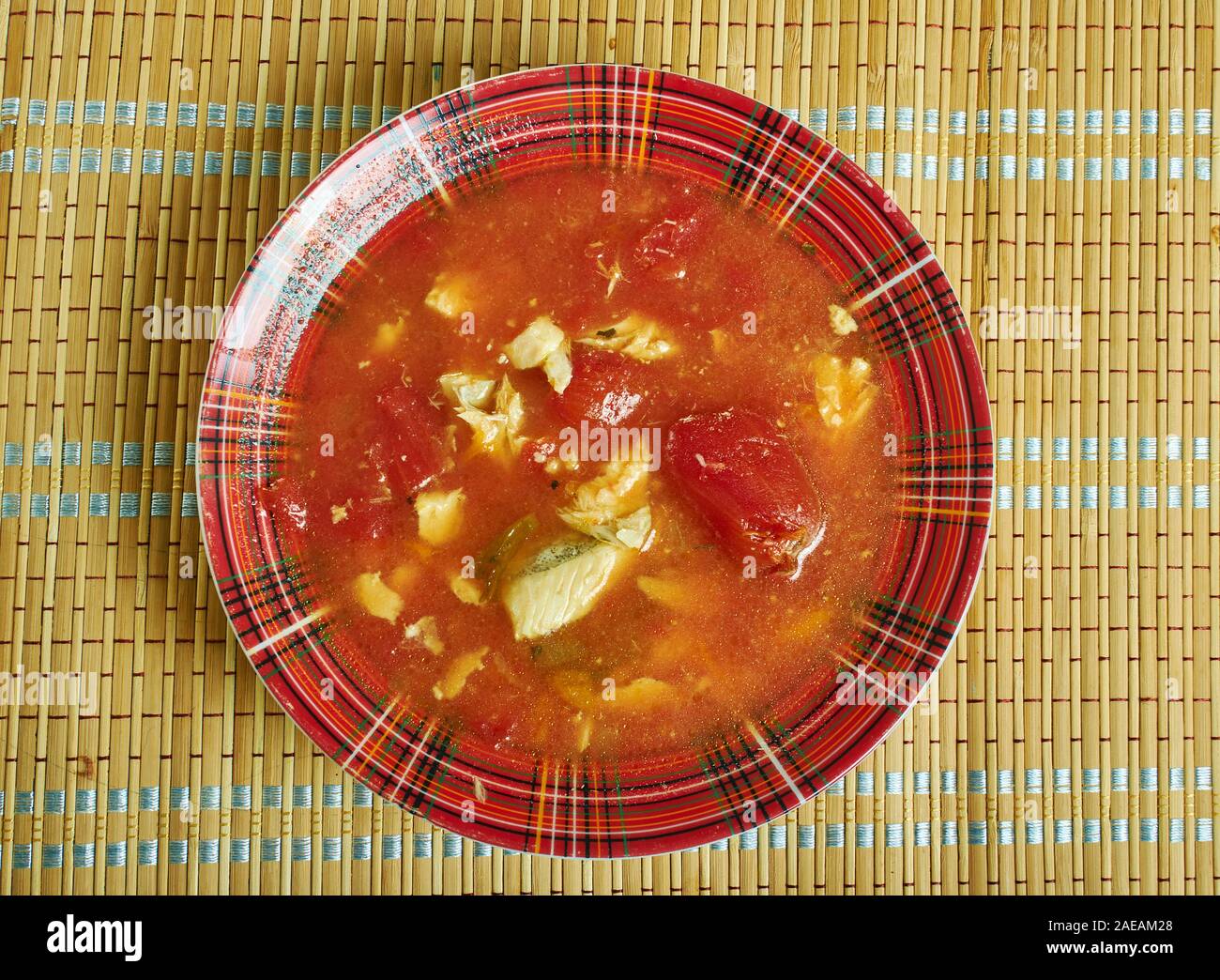 Bookbinders soup, snapper soup,seafood soup originating in the United