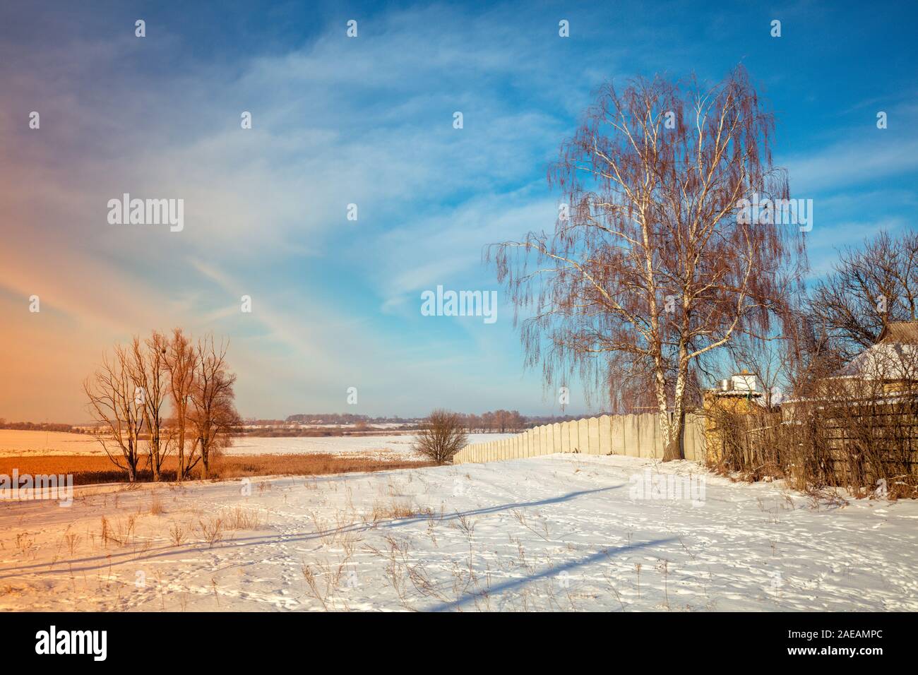 Winter countryside rural landscape hi-res stock photography and images ...