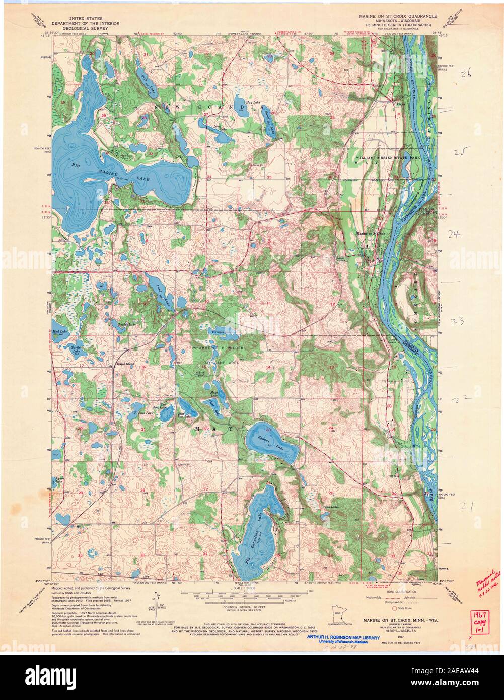 MN Marine on St Croix 500843 1967 24000 Restoration Stock Photo Alamy