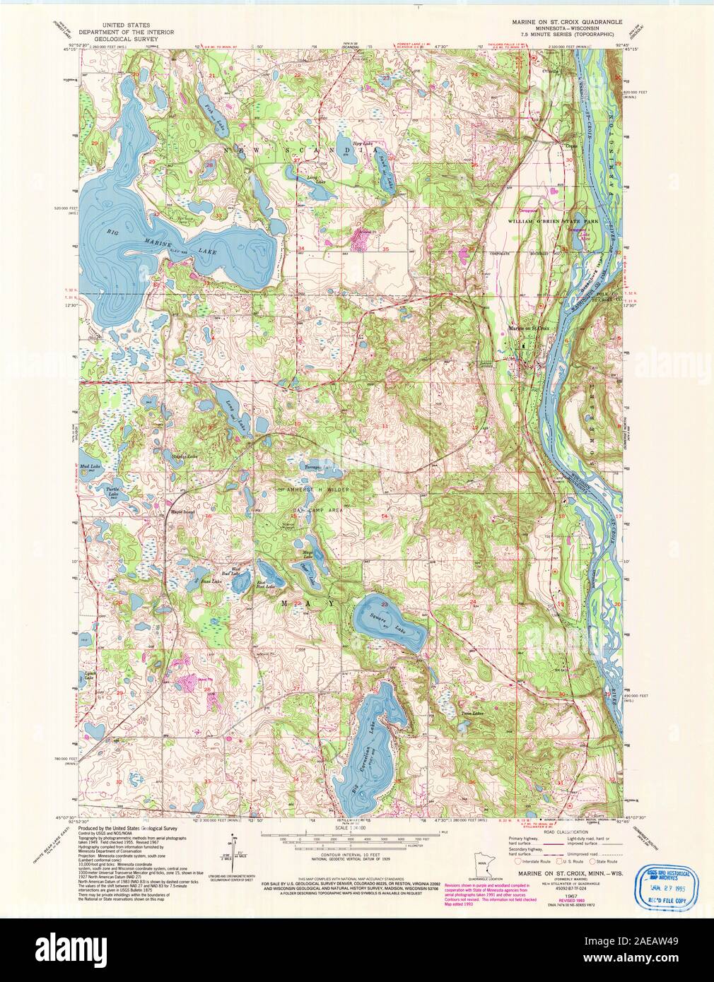 MN Marine On St Croix 805758 1967 24000 Restoration Stock Photo Alamy