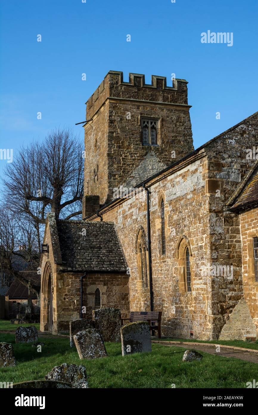 Whatcote St. Peter`s Church, Whatcote, Warwickshire, England, UK Stock Photo - Alamy