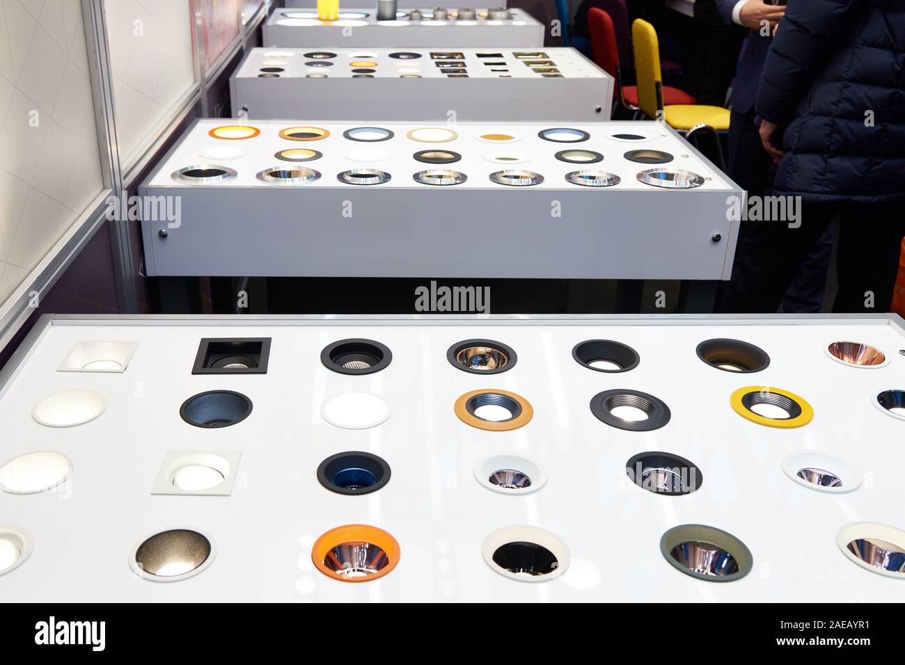 Modern industrial ceiling lights hires stock photography and images