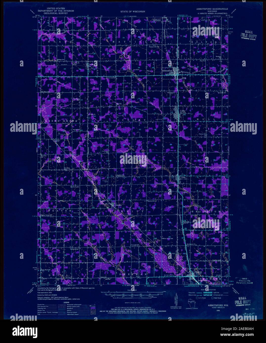 Map of abbotsford hires stock photography and images Alamy