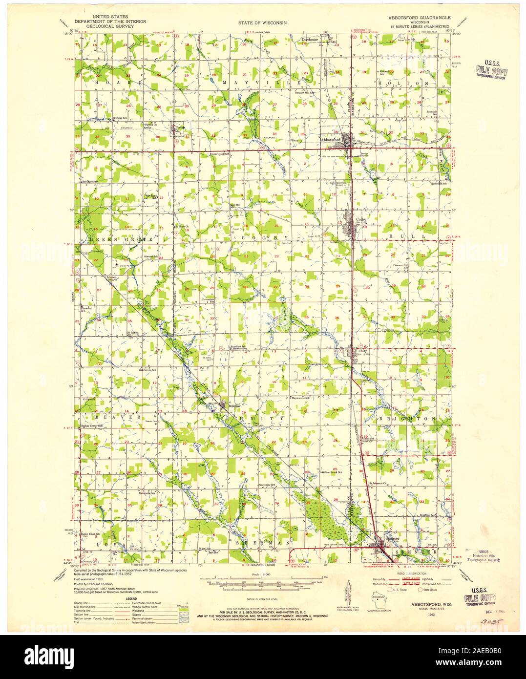 WI Abbotsford 800189 1953 48000 Restoration Stock Photo Alamy