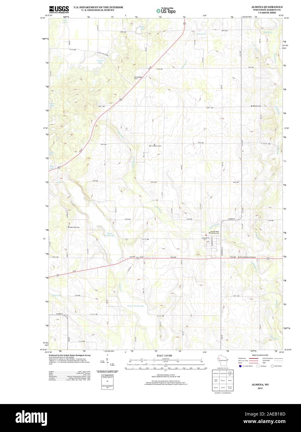 Map of almena hires stock photography and images Alamy