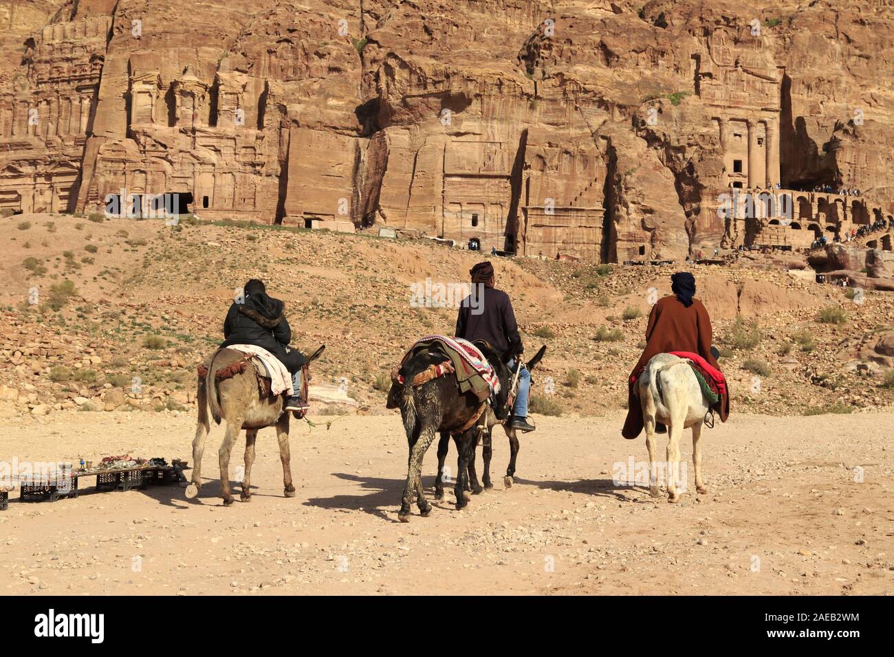 City of Petra in Jordan Stock Photo