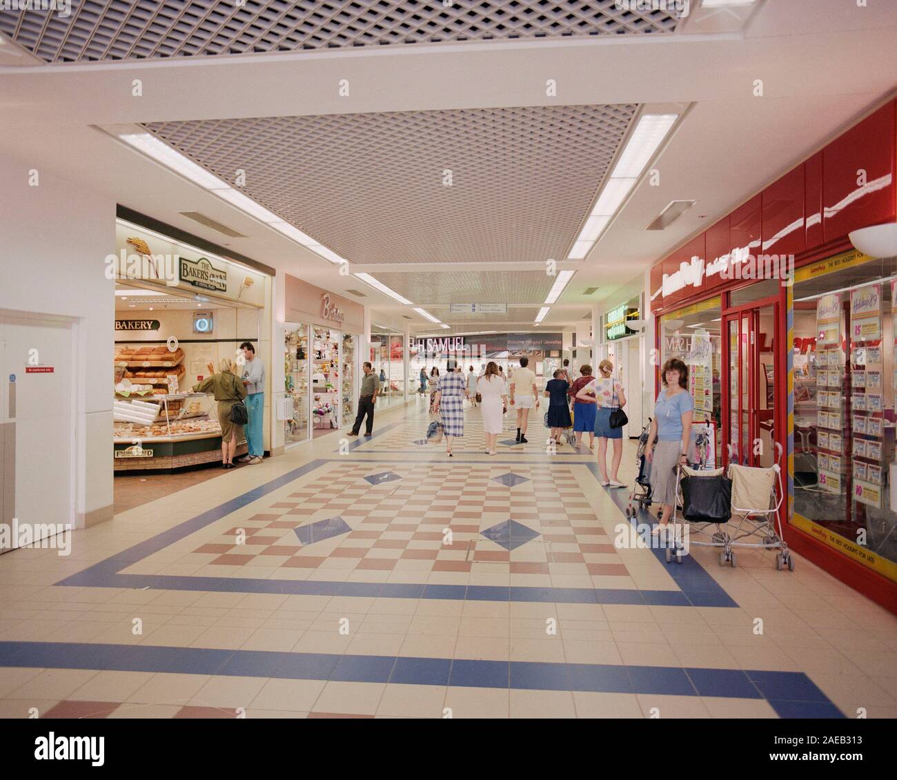 Crystal Peaks Shopping Centre in Sheffield, in 1988, South Yorkshire