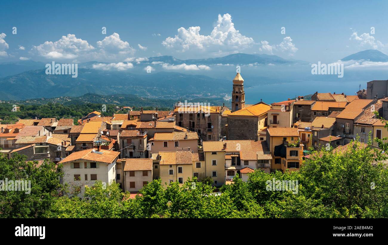 San Giovanni a Piro, old town in Salerno province, Campania, Southern Italy, at summer Stock Photo