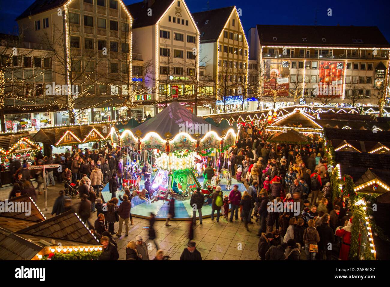 Christmas Market, Ulm Stock Photo Alamy